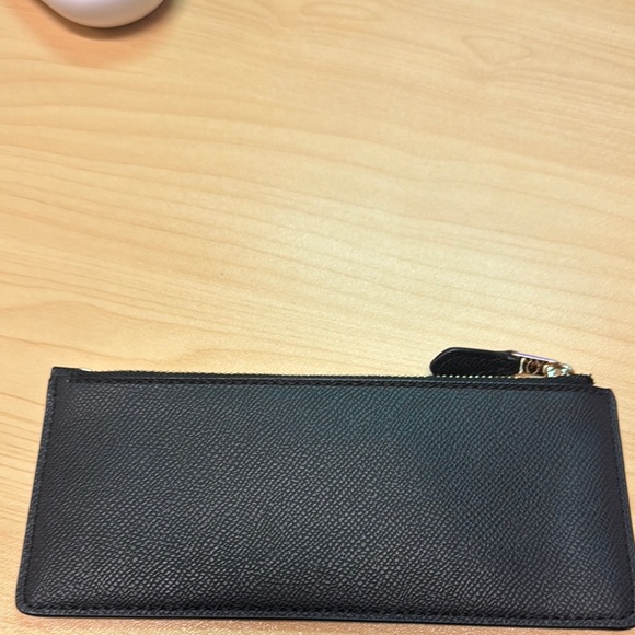 Coach Black Leather wallet insert - Picture 2 of 5